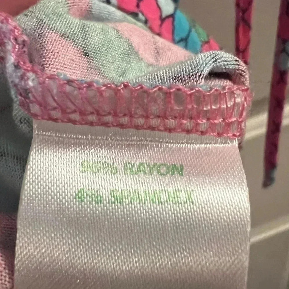 Lilly Pulitzer Long Sleeve w signature bright Multi Color Top-Size Small - Picture 7 of 7